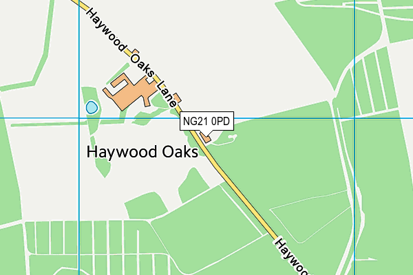 NG21 0PD map - OS VectorMap District (Ordnance Survey) NG21 0PD map - OS VectorMap District (Ordnance Survey)