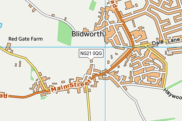 NG21 0QG map - OS VectorMap District (Ordnance Survey) NG21 0QG map - OS VectorMap District (Ordnance Survey)