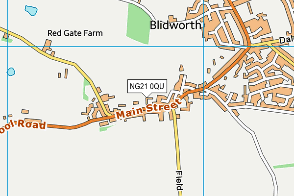 NG21 0QU map - OS VectorMap District (Ordnance Survey) NG21 0QU map - OS VectorMap District (Ordnance Survey)