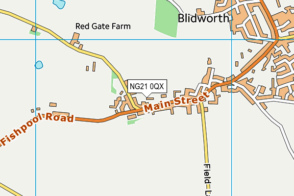 NG21 0QX map - OS VectorMap District (Ordnance Survey) NG21 0QX map - OS VectorMap District (Ordnance Survey)