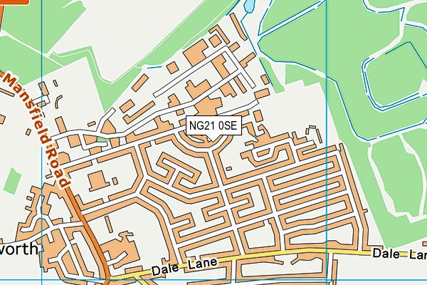 NG21 0SE map - OS VectorMap District (Ordnance Survey) NG21 0SE map - OS VectorMap District (Ordnance Survey)