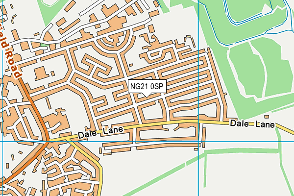 NG21 0SP map - OS VectorMap District (Ordnance Survey) NG21 0SP map - OS VectorMap District (Ordnance Survey)
