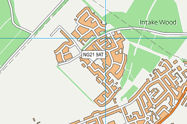 NG21 9AT map - OS VectorMap District (Ordnance Survey) NG21 9AT map - OS VectorMap District (Ordnance Survey)