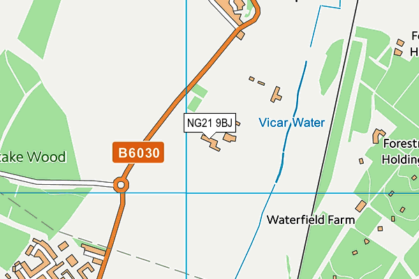 NG21 9BJ map - OS VectorMap District (Ordnance Survey) NG21 9BJ map - OS VectorMap District (Ordnance Survey)