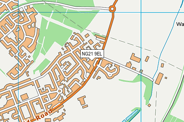 NG21 9EL map - OS VectorMap District (Ordnance Survey) NG21 9EL map - OS VectorMap District (Ordnance Survey)