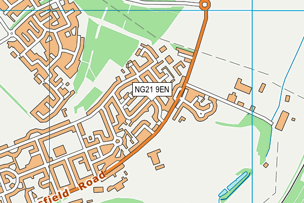 NG21 9EN map - OS VectorMap District (Ordnance Survey) NG21 9EN map - OS VectorMap District (Ordnance Survey)