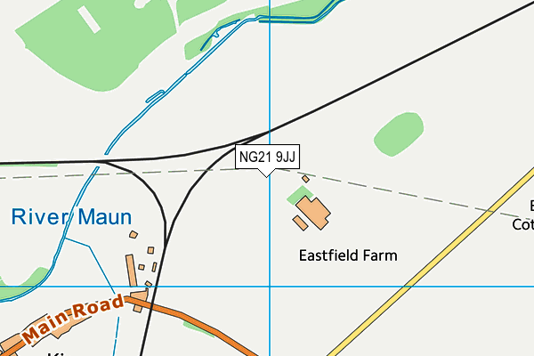 NG21 9JJ map - OS VectorMap District (Ordnance Survey) NG21 9JJ map - OS VectorMap District (Ordnance Survey)
