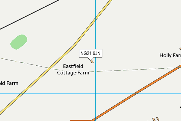 NG21 9JN map - OS VectorMap District (Ordnance Survey)