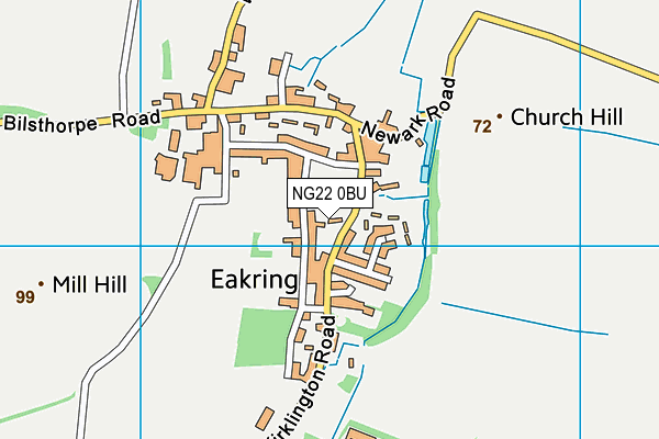 NG22 0BU map - OS VectorMap District (Ordnance Survey) NG22 0BU map - OS VectorMap District (Ordnance Survey)