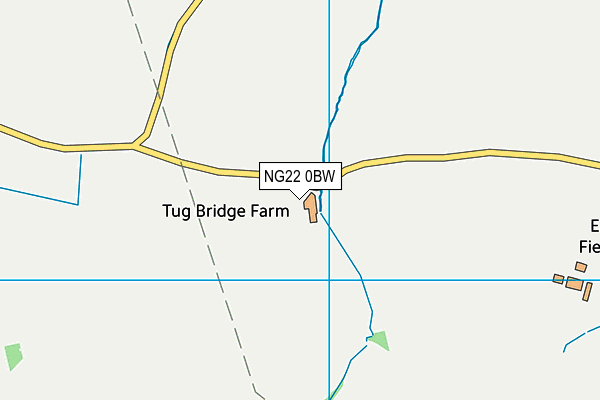 NG22 0BW map - OS VectorMap District (Ordnance Survey)