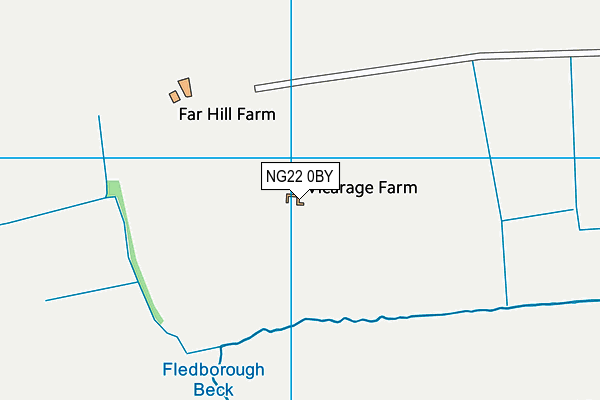 NG22 0BY map - OS VectorMap District (Ordnance Survey) NG22 0BY map - OS VectorMap District (Ordnance Survey)