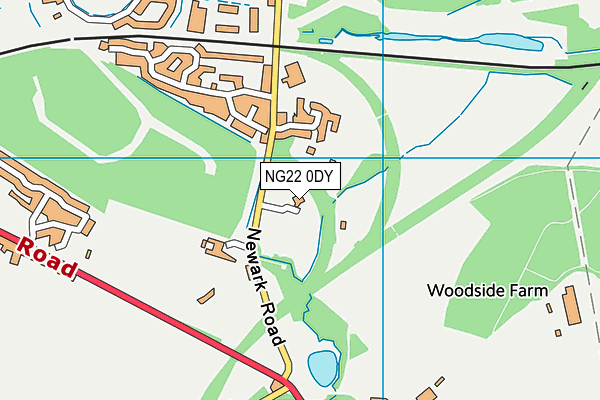 NG22 0DY map - OS VectorMap District (Ordnance Survey) NG22 0DY map - OS VectorMap District (Ordnance Survey)