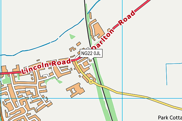 NG22 0JL map - OS VectorMap District (Ordnance Survey) NG22 0JL map - OS VectorMap District (Ordnance Survey)
