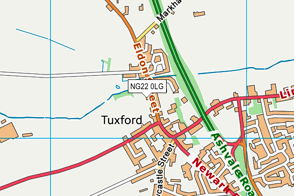 NG22 0LG map - OS VectorMap District (Ordnance Survey) NG22 0LG map - OS VectorMap District (Ordnance Survey)