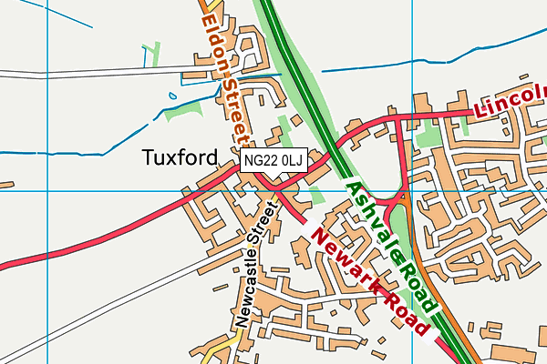 NG22 0LJ map - OS VectorMap District (Ordnance Survey) NG22 0LJ map - OS VectorMap District (Ordnance Survey)