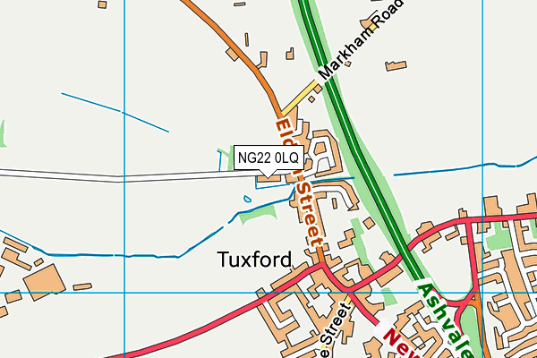 NG22 0LQ map - OS VectorMap District (Ordnance Survey) NG22 0LQ map - OS VectorMap District (Ordnance Survey)