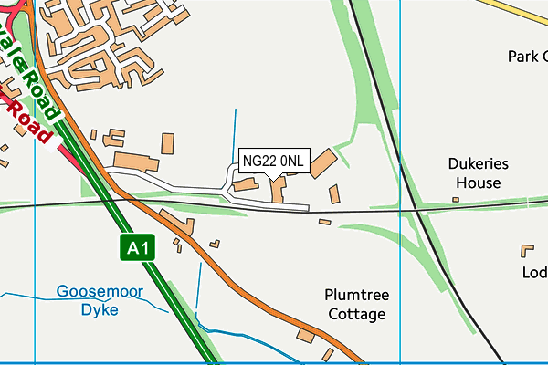 NG22 0NL map - OS VectorMap District (Ordnance Survey) NG22 0NL map - OS VectorMap District (Ordnance Survey)
