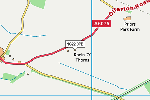 NG22 0PB map - OS VectorMap District (Ordnance Survey) NG22 0PB map - OS VectorMap District (Ordnance Survey)
