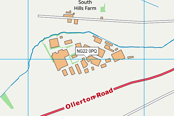 NG22 0PQ map - OS VectorMap District (Ordnance Survey) NG22 0PQ map - OS VectorMap District (Ordnance Survey)