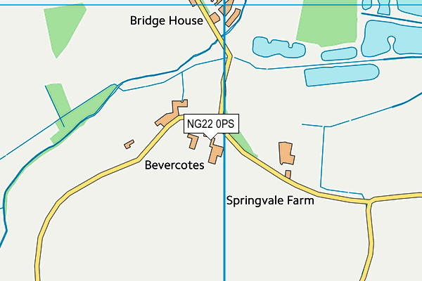 NG22 0PS map - OS VectorMap District (Ordnance Survey) NG22 0PS map - OS VectorMap District (Ordnance Survey)