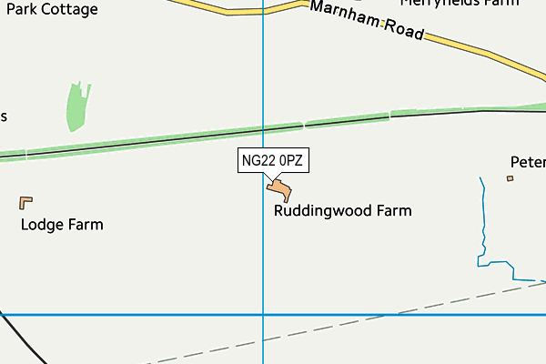 NG22 0PZ map - OS VectorMap District (Ordnance Survey) NG22 0PZ map - OS VectorMap District (Ordnance Survey)