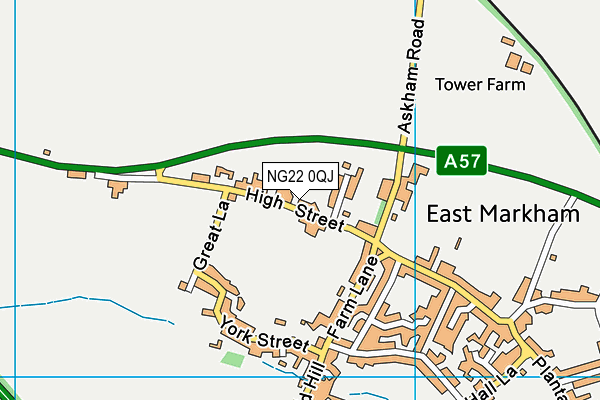 NG22 0QJ map - OS VectorMap District (Ordnance Survey) NG22 0QJ map - OS VectorMap District (Ordnance Survey)