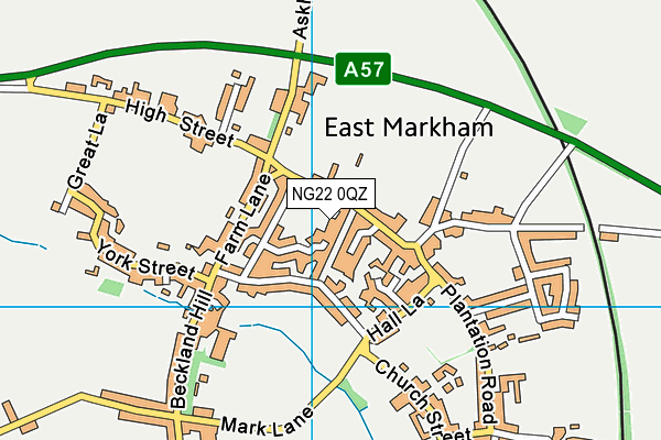 NG22 0QZ map - OS VectorMap District (Ordnance Survey) NG22 0QZ map - OS VectorMap District (Ordnance Survey)