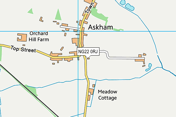 NG22 0RJ map - OS VectorMap District (Ordnance Survey) NG22 0RJ map - OS VectorMap District (Ordnance Survey)