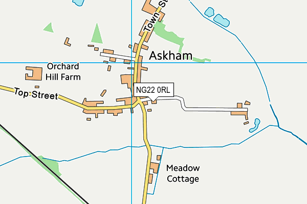 NG22 0RL map - OS VectorMap District (Ordnance Survey) NG22 0RL map - OS VectorMap District (Ordnance Survey)