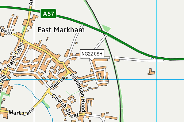 NG22 0SH map - OS VectorMap District (Ordnance Survey) NG22 0SH map - OS VectorMap District (Ordnance Survey)