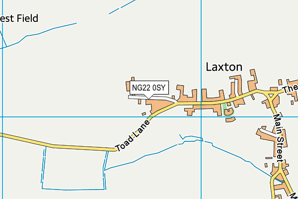 NG22 0SY map - OS VectorMap District (Ordnance Survey)