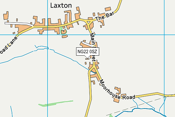 NG22 0SZ map - OS VectorMap District (Ordnance Survey) NG22 0SZ map - OS VectorMap District (Ordnance Survey)