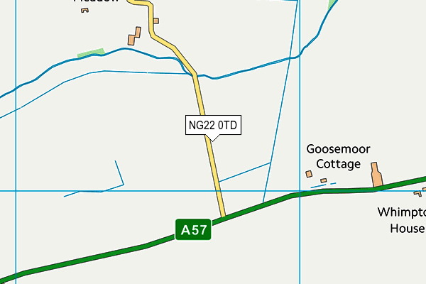 NG22 0TD map - OS VectorMap District (Ordnance Survey) NG22 0TD map - OS VectorMap District (Ordnance Survey)