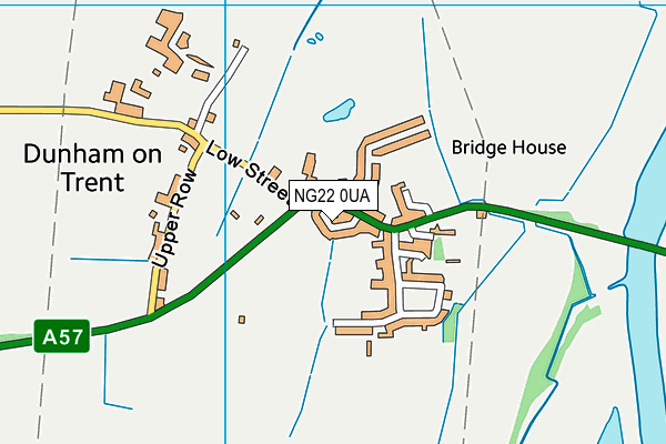 NG22 0UA map - OS VectorMap District (Ordnance Survey) NG22 0UA map - OS VectorMap District (Ordnance Survey)