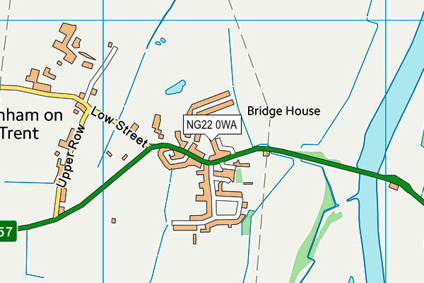 NG22 0WA map - OS VectorMap District (Ordnance Survey) NG22 0WA map - OS VectorMap District (Ordnance Survey)