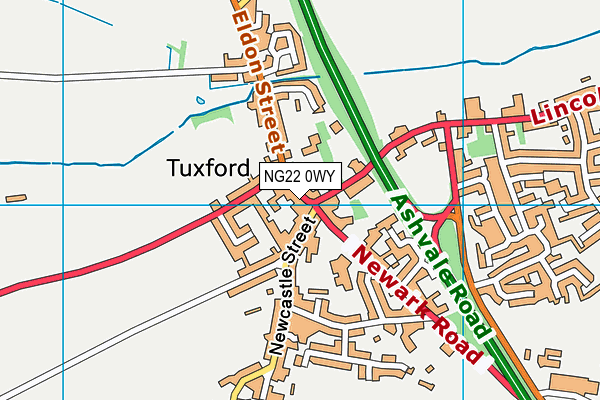 NG22 0WY map - OS VectorMap District (Ordnance Survey) NG22 0WY map - OS VectorMap District (Ordnance Survey)