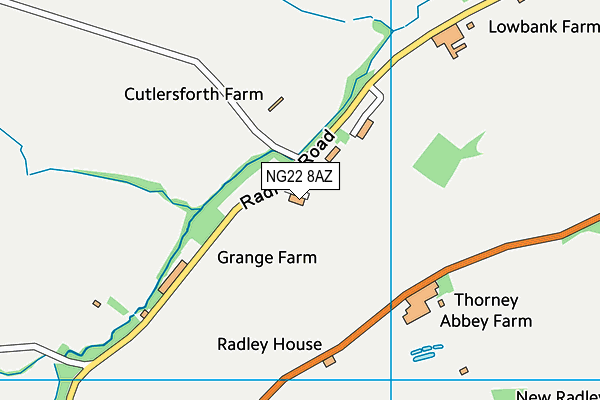 NG22 8AZ map - OS VectorMap District (Ordnance Survey) NG22 8AZ map - OS VectorMap District (Ordnance Survey)
