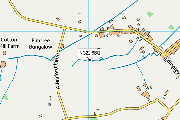 NG22 8BQ map - OS VectorMap District (Ordnance Survey) NG22 8BQ map - OS VectorMap District (Ordnance Survey)