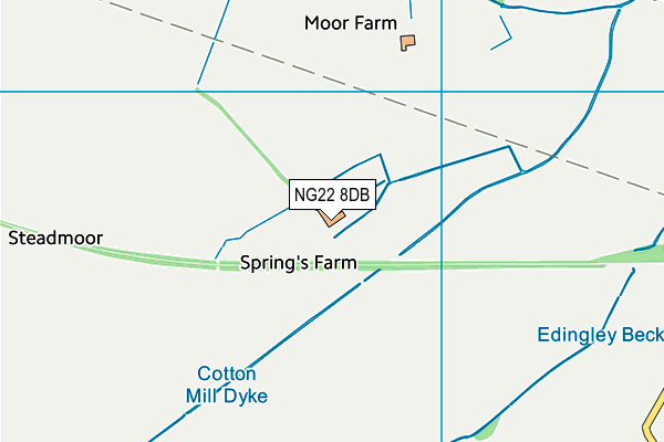 NG22 8DB map - OS VectorMap District (Ordnance Survey) NG22 8DB map - OS VectorMap District (Ordnance Survey)