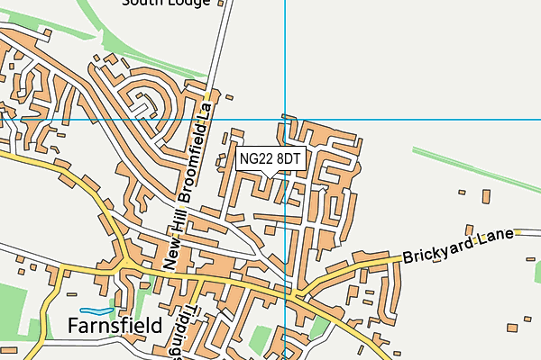 NG22 8DT map - OS VectorMap District (Ordnance Survey) NG22 8DT map - OS VectorMap District (Ordnance Survey)
