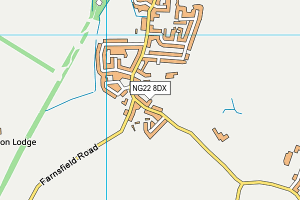 NG22 8DX map - OS VectorMap District (Ordnance Survey) NG22 8DX map - OS VectorMap District (Ordnance Survey)