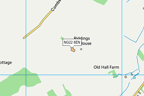 NG22 8EN map - OS VectorMap District (Ordnance Survey) NG22 8EN map - OS VectorMap District (Ordnance Survey)