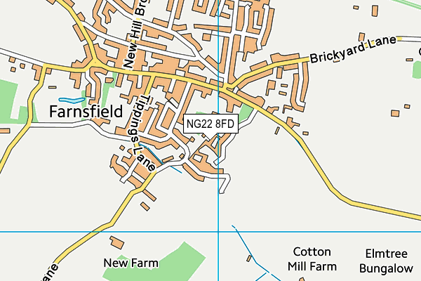 NG22 8FD map - OS VectorMap District (Ordnance Survey) NG22 8FD map - OS VectorMap District (Ordnance Survey)