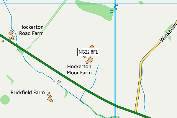 NG22 8FL map - OS VectorMap District (Ordnance Survey) NG22 8FL map - OS VectorMap District (Ordnance Survey)