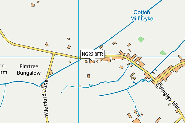 NG22 8FR map - OS VectorMap District (Ordnance Survey) NG22 8FR map - OS VectorMap District (Ordnance Survey)