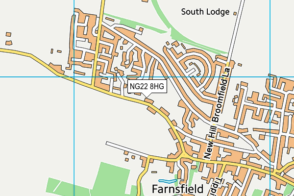 NG22 8HG map - OS VectorMap District (Ordnance Survey)