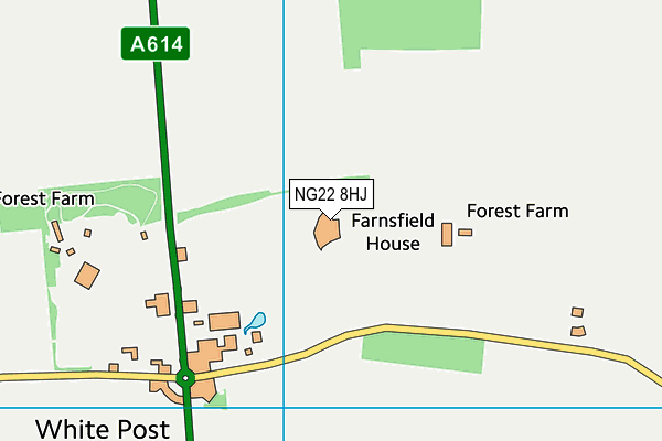 NG22 8HJ map - OS VectorMap District (Ordnance Survey) NG22 8HJ map - OS VectorMap District (Ordnance Survey)