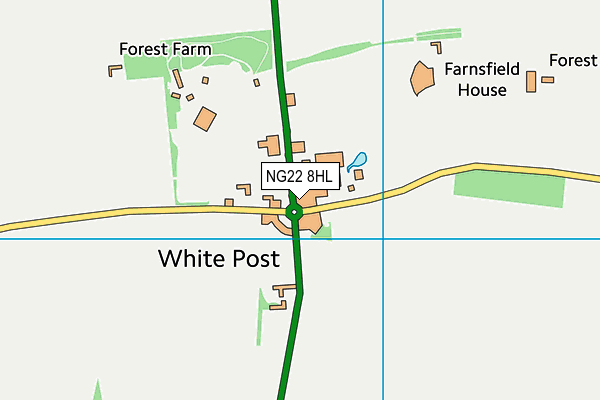 NG22 8HL map - OS VectorMap District (Ordnance Survey) NG22 8HL map - OS VectorMap District (Ordnance Survey)