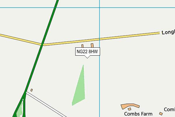 NG22 8HW map - OS VectorMap District (Ordnance Survey) NG22 8HW map - OS VectorMap District (Ordnance Survey)
