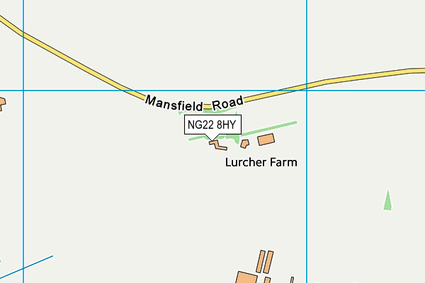 NG22 8HY map - OS VectorMap District (Ordnance Survey) NG22 8HY map - OS VectorMap District (Ordnance Survey)